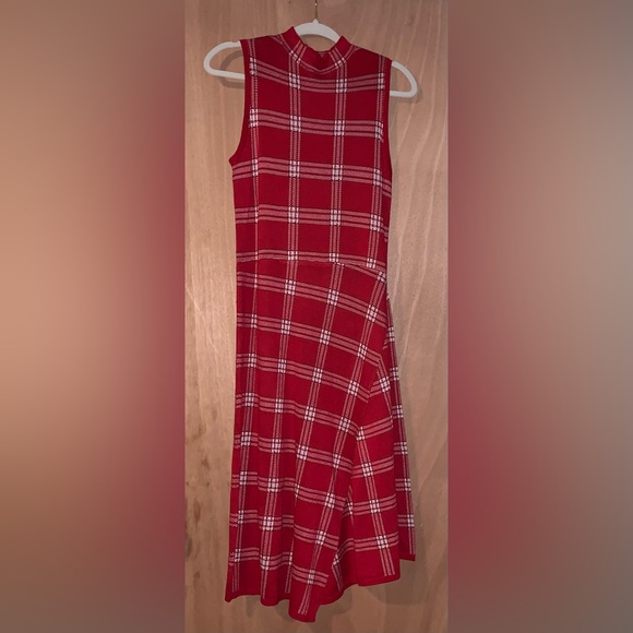 Cute Fall Plaid Sweater Dress - Picture 2 of 10